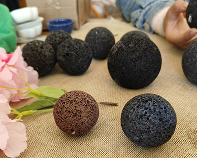 Natural Lava Stone Ball For Essential Oil